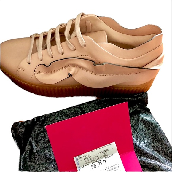 SOLD PINKO Italian Leather Calfskin Shoes plus two bag covers NEW - Picture 3 of 10